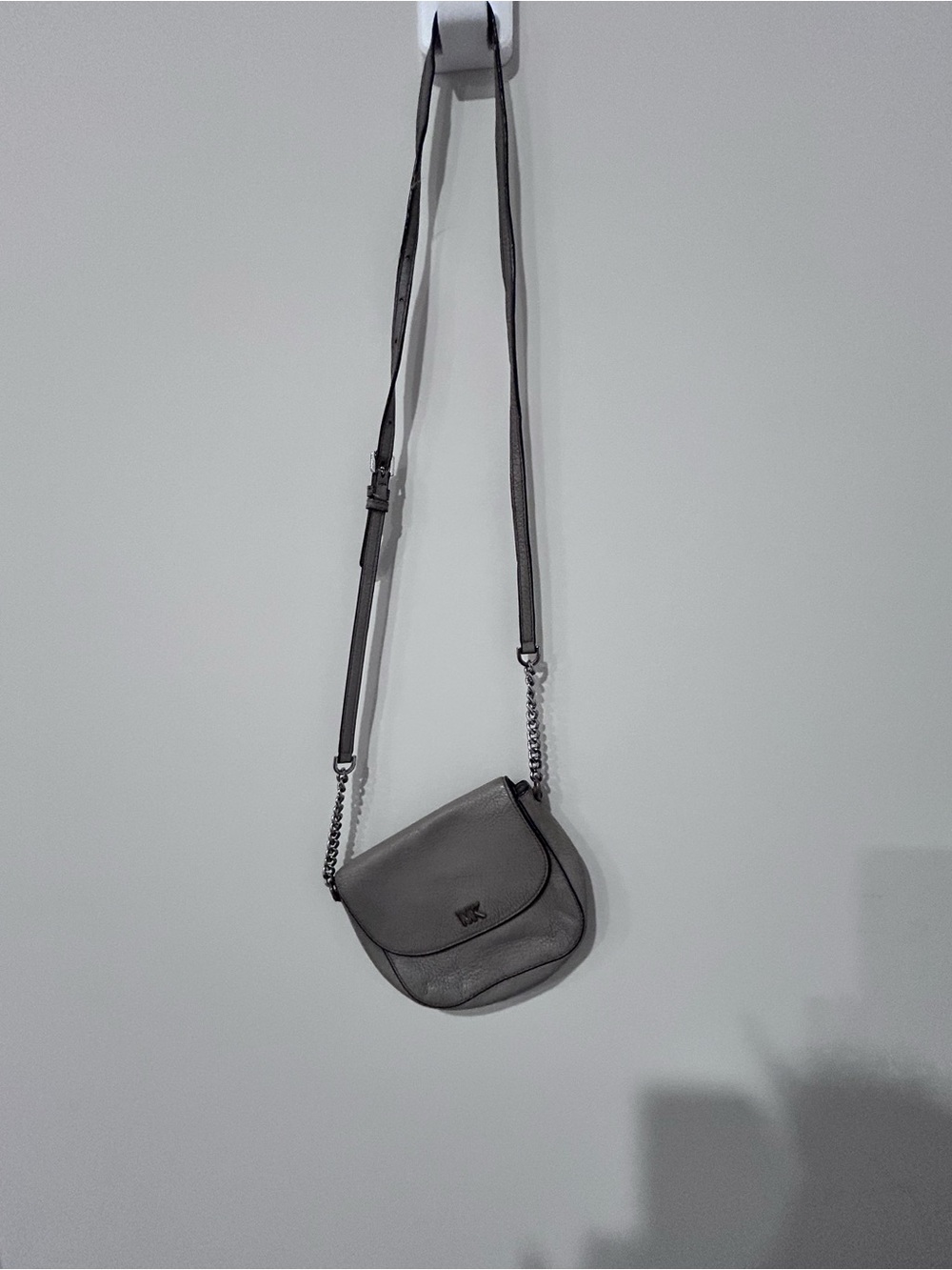 Michael Kors gray crossbody bag